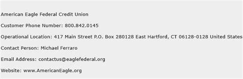 american eagle credit union customer service.
